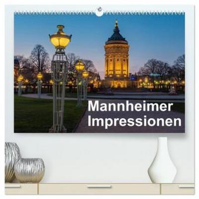 Mannheimer Impressionen. (hochwertiger Premium Wandkalender 2026 DIN A2 quer), Kunstdruck in Hochglanz