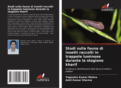 Studi sulla fauna di insetti raccolti in trappole luminose durante la stagione kharif