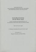 Gottesdienstmenäum für den Monat April, Teil 3: 2. Teilband: Akoluthien für den 25.-30. April