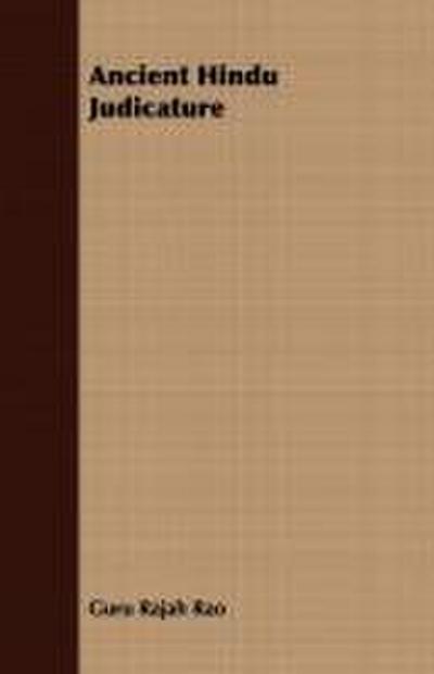 Ancient Hindu Judicature