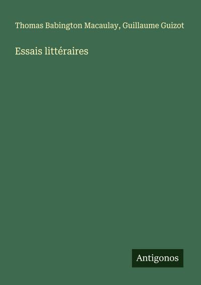 Essais littéraires