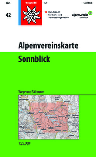 DAV Alpenvereinskarte 42 Sonnblick 1:25000