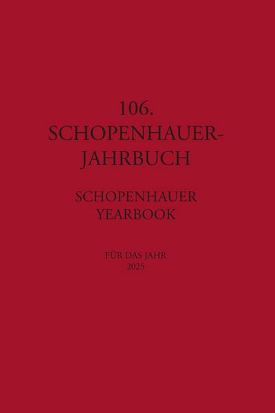 106. Schopenhauer Jahrbuch