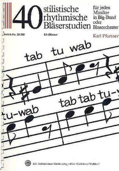 40 stilistische rhythmische Bläserstudienfür Horn in Es