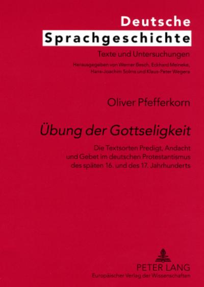 "Übung der Gottseligkeit"