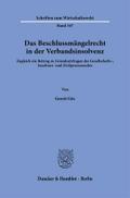 Das Beschlussmängelrecht in der Verbandsinsolvenz