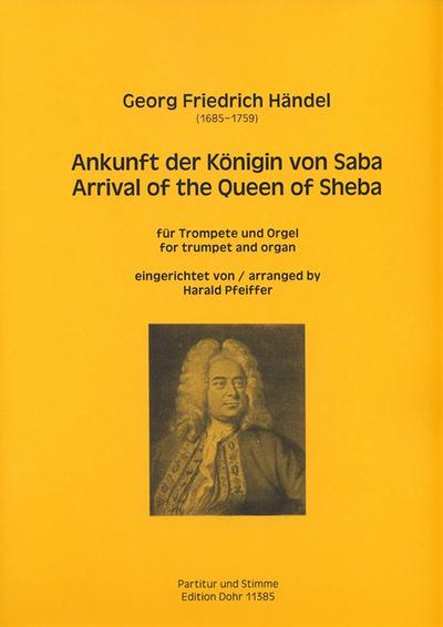 Ankunft der Königin von Sabafür Trompete und Orgel