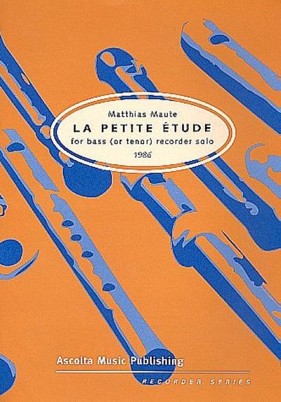 La petite etude (1986) for bassor tenor recorder solo