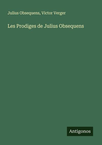 Les Prodiges de Julius Obsequens