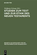 Studien zum Text und zur Ethik des Neuen Testament