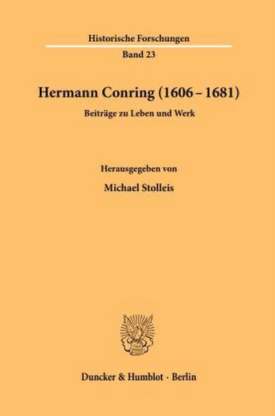 Hermann Conring (1606 - 1681).