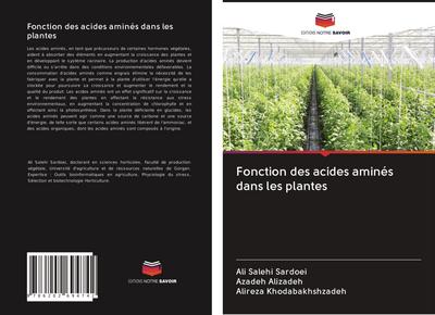 Fonction des acides aminés dans les plantes