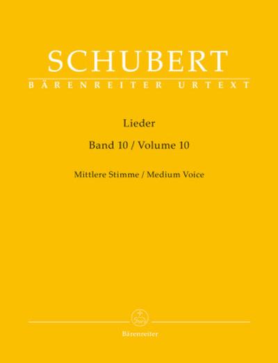 Lieder, Band 10 für mittlere Stimme