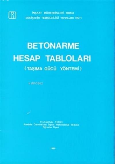 Betonarme Hesap Tablolari