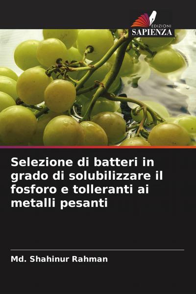 Selezione di batteri in grado di solubilizzare il fosforo e tolleranti ai metalli pesanti
