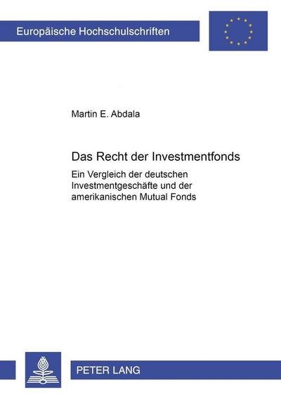 Das Recht der Investmentfonds