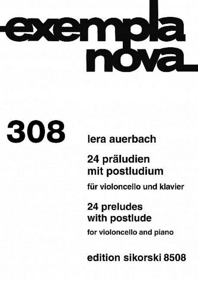 24 Präludien mit Postludiumfür Violoncello und Klavier