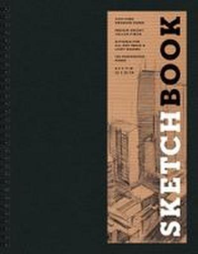 Sketchbook 8.5 X 11 Black Spiral Hardcover Mixed Media Sketchbook for Drawing