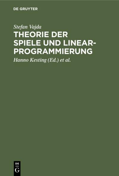 Theorie der Spiele und Linearprogrammierung