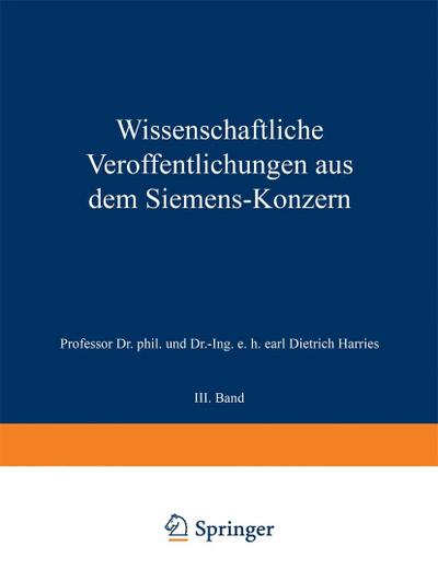 Wissenschaftliche Veröffentlichungen aus dem Siemens-Konzern