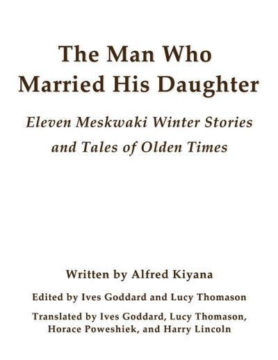 The Man Who Married His Daughter