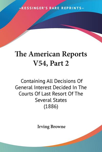 The American Reports V54, Part 2