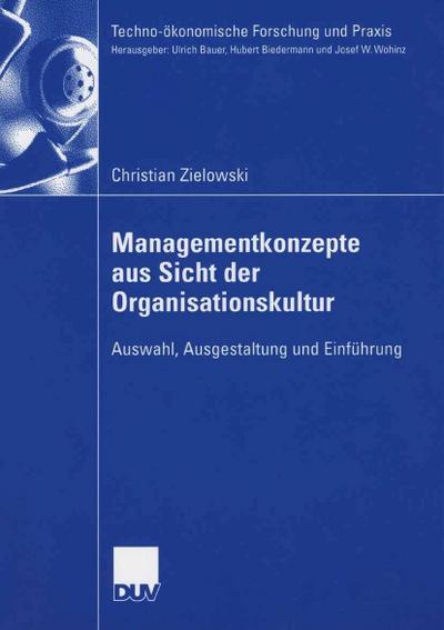 Managementkonzepte aus Sicht der Organisationskultur