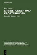 Erinnerungen und Erörterungen