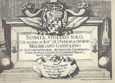Sonatae violino solo FaksimileSalzburg 1681