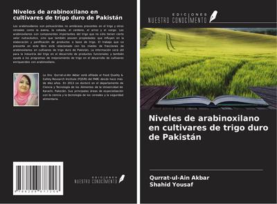 Niveles de arabinoxilano en cultivares de trigo duro de Pakistán