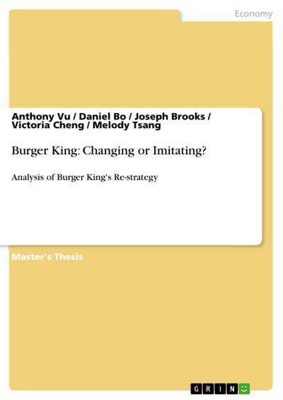 Burger King: Changing or Imitating?