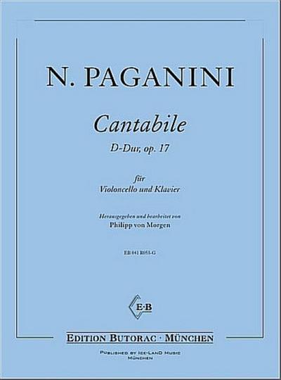 Cantabile D-Dur op.17 fürVioloncello und Klavier