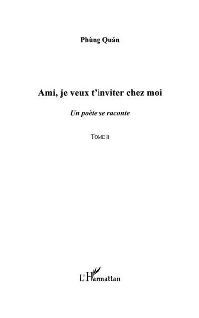 Ami, je veux t’inviter chez moi  2