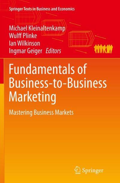 Fundamentals of Business-to-Business Marketing