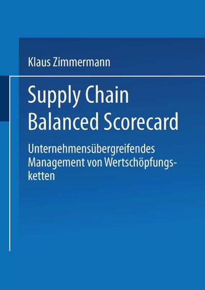 Supply Chain Balanced Scorecard