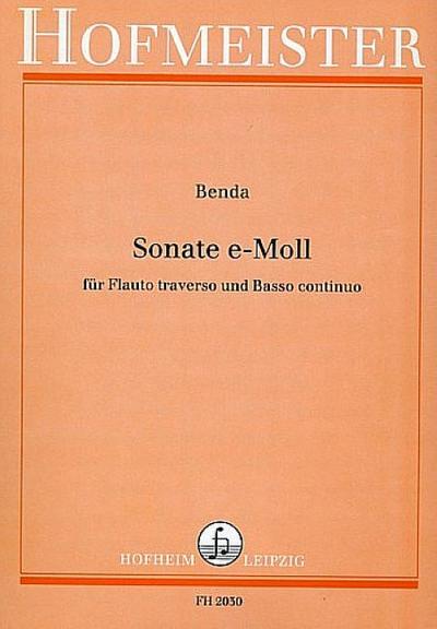 Sonate e-Moll für Flöte und Bc