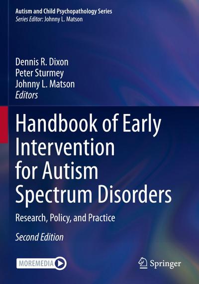 Handbook of Early Intervention for Autism Spectrum Disorders