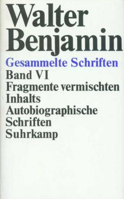 Gesammelte Schriften, Ln Fragmente vermischten Inhalts, Autobiographische Schriften
