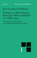 Beiträge zur Berichtigung bisheriger Mißverständnisse der Philosophen (I)