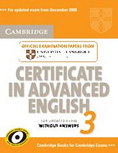 Cambridge certificate in advanced English 3 for updated exam