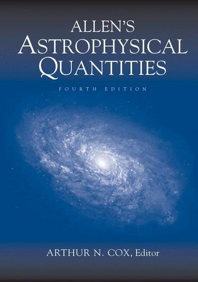 Allen¿s Astrophysical Quantities
