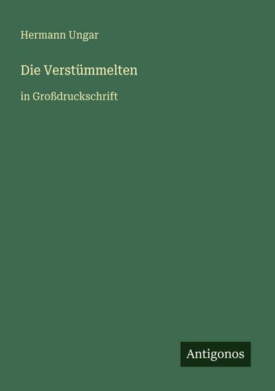 Die Verstümmelten