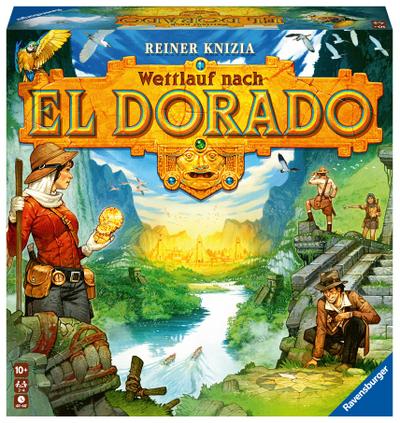 Ravensburger 26457 - Wettlauf nach El Dorado ’23, Strategiespiel, Spiel für Erwachsene und Kinder ab 10 - Taktikspiel geeignet für 2-4 Spieler