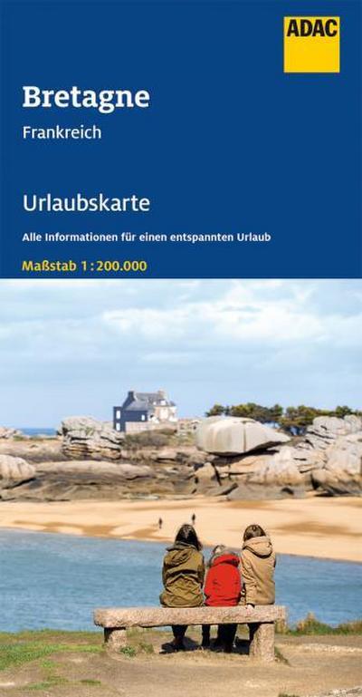 ADAC Urlaubskarte Bretagne 1:200.000