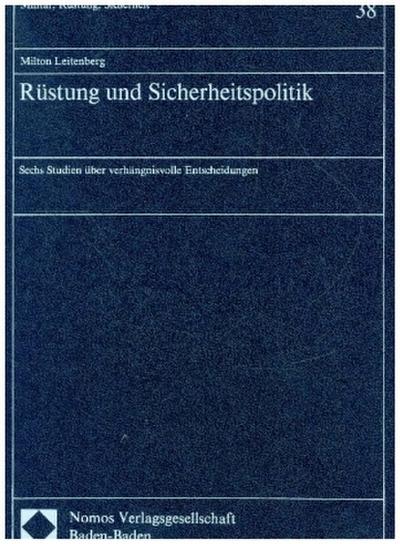 Rüstung und Sicherheitspolitik