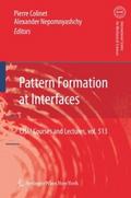 Pattern Formation at Interfaces