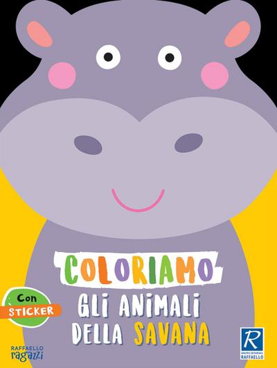 Coloriamo gli animali della savana. Con stickers