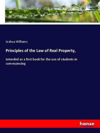 Principles of the Law of Real Property