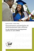 Gouvernance universitaire et environnement des aff