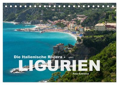 Die Italienische Riviera - Ligurien (Tischkalender 2026 DIN A5 quer), CALVENDO Monatskalender